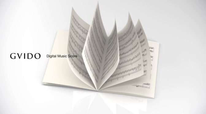 2画面電子ペーパー楽譜端末「GVIDO」ていいね。