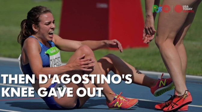 リオオリンピックで米国とニュージーランドの選手が助け合う！