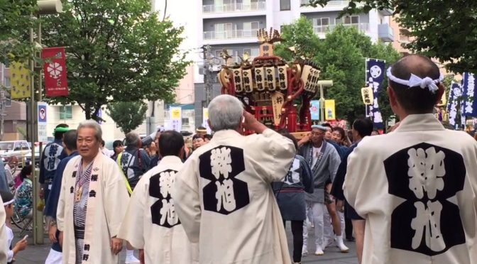 大雪連合神輿に参加しましたが今年は涼しかった