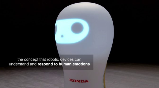 ホンダのコミュニケーション口ボットが、Gの黒い玉のようだ