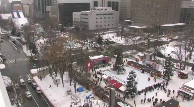 さっぽろ雪まつり　始まりました