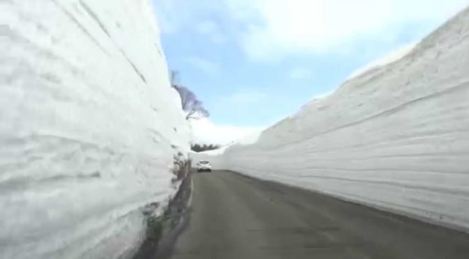 八甲田・十和田ゴールドラインの除雪が3月28日に貫通式！