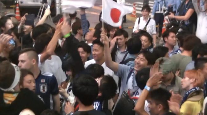 FIFAワールドカップ終了の渋谷スクランブル交差点！すごい事に