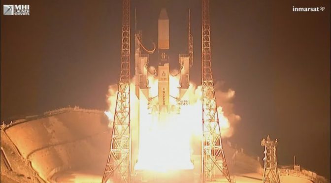 H2Aロケット45号機、粋な計らいだな、英通信衛星打ち上げ成功 クリスマスのプレゼント:H2A rocket No. 45, smart plan, successful launch of British communication satellite Christmas gift